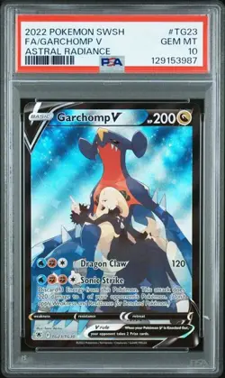 Pokemon TCG Garchomp V PSA 10 Astral Radiance TG23/TG30 - Image 1