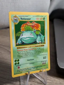 1999 Pokemon TCG Venusaur Holo Rare Shadowless Card 15/102 Base Set - Image 2