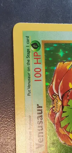 Pokemon TCG 1st Edition Shadowless Venusaur Base Set 15/102 Holo Rare - Image 5