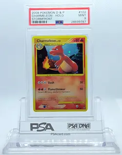 POKEMON STORMFRONT CHARMELEON #102 SECRET RARE HOLO FOIL PSA 9 MINT #28699787 - Image 2