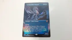 Ancient Silver Dragon (Borderless) Battle for Baldur's (FOIL) - Image 1