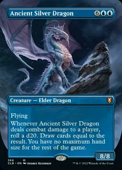 Ancient Silver Dragon (Borderless Alternate Art) [Commander Legends: Battle for - Image 1