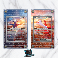 Pokemon Latias EX 239/191 Latios 203 Custom Display Case from Surging Sparks - Image 1