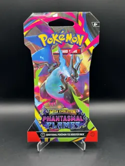 Pokemon TCG Mega Evolution Phantasmal Flames Booster Pack Factory Sealed - Image 1