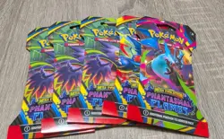 Pokemon Mega Evolution Phantasmal Flames Sleeved Booster Pack - Lot Of 5 Sealed - Image 1