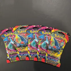 Pokemon Mega Evolution Phantasmal Flames Sleeved Booster Pack - Lot Of 5 Sealed - Image 1