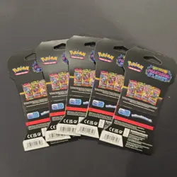 Pokemon Mega Evolution Phantasmal Flames Sleeved Booster Pack - Lot Of 5 Sealed - Image 2