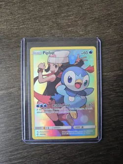 Pokemon TCG Piplup Holo Secret Rare Card Cosmic Eclipse 239/236 NM Condition - Image 1
