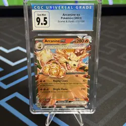 Pokemon TCG Arcanine EX Scarlet & Violet Base Set Holo Card 032/198 SV1en - Image 1