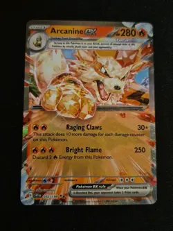Pokemon TCG Arcanine EX Double Rare Holo Card 032/198 Scarlet Violet Base Set - Image 3