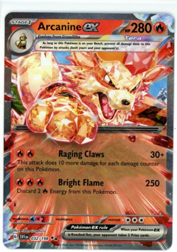 Pokemon TCG Arcanine ex 032/198 Sv01: Scarlet & Violet Base Set Double Rare - Image 1