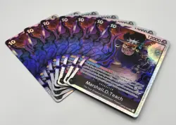 One Piece CCG Marshall.D.Teach 7x Card Playset - OP09-093 SR - English - MINT - Image 1