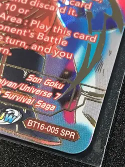 Dragon Ball Super Card Game Masters Son Goku, Ultra Mastery BT16-005 SPR - Image 4
