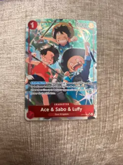 Ace & Sabo & Luffy (Alternate Art) OP13-007 Carrying On His Will Foil - Image 1