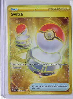 Pokemon TCG Switch Scarlet & Violet - 151 206/165 Holo Hyper Rare NM - Image 1