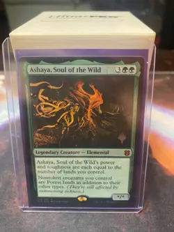 MTG Ashaya, Soul of the Wild Zendikar Rising Promos NM FOIL - Image 1