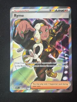 Ryme 221/197 - Trainer Supporter Full Art Rare - Obsidian Flames - Pokemon Card - Image 1