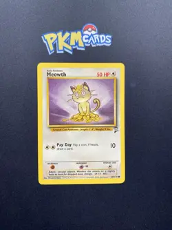 Pokemon TCG Meowth Base Set 2 80/130 Regular LP. - Image 1