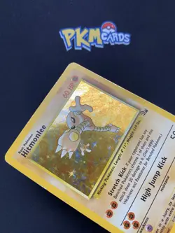 Pokemon TCG Card Hitmonlee Fossil 7/62 Holo Rare MP. - Image 3
