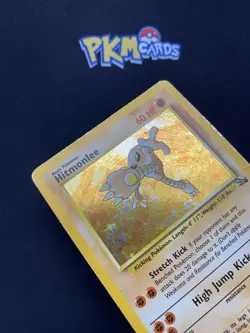 Pokemon TCG Card Hitmonlee Fossil 7/62 Holo Rare MP. - Image 4
