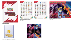 Pokemon DESTINED RIVALS Marketing Kit Top Loaders ~ Ethan's Ho-Oh ex Lenticular - Image 1