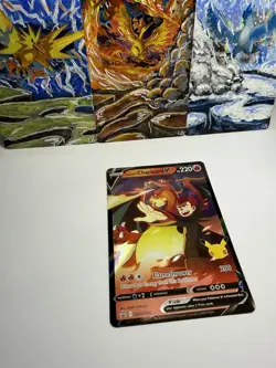 Pokemon - Lance's Charizard V - SWSH133 - Celebrations 25th - Black Star Promo - Image 1
