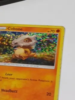 2018 Pokemon McDonalds Cubone 7/12 Confetti Holo Common MP - Image 4