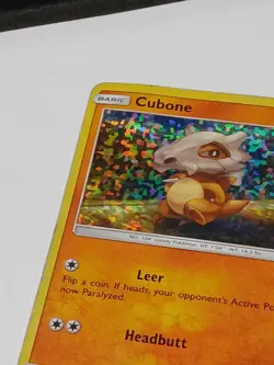 2018 Pokemon McDonalds Cubone 7/12 Confetti Holo Common MP - Image 5