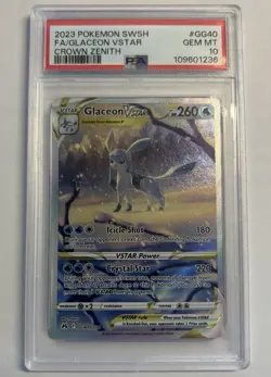 PSA 10 Gem Mint 2023 Pokemon ~ Glaceon ~ Vstar - FA - Crown Zenith #GG40 - Image 1