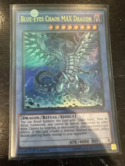 Blue-Eyes Chaos MAX Dragon MVP1-EN004 Ultra Rare 1st Edition NM Yu-Gi-Oh! - Image 1