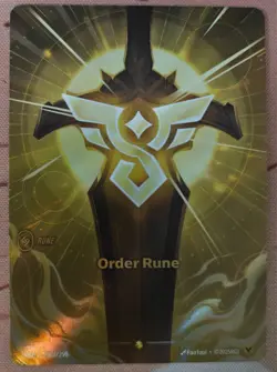 Alt Art Riftbound Order Rune Card Origins 214a/298 English League Of Legends - Image 1