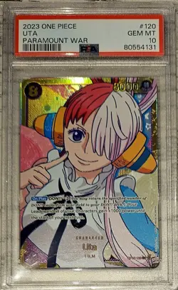 2023 UTA One Piece Paramount War OP02 #120 UTA PSA 10 GEM MINT - Image 1