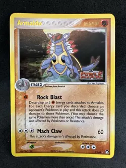 Pokemon Armaldo 3/108 Power Keepers Reverse Holo Rare Stamp VLP/NM - Image 1