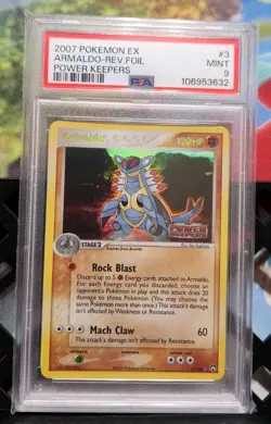 Armaldo 3/108 Power Keepers Reverse Holo Pokemon Psa 9 - Image 1