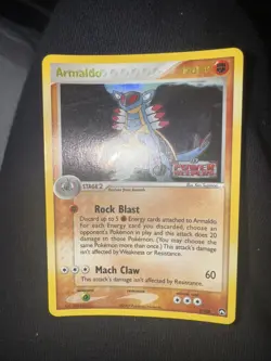 Pokemon TCG Armaldo 3/108 Reverse Holo Stamped EX Power Keepers NM - Image 1