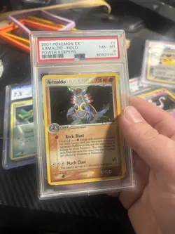 Pokemon Armaldo Rare Holo EX Power Keepers 3/108 PSA 8 NM/Mint - Image 1