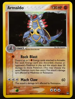 Pokemon Armaldo 3/108 ex Power Keepers Holo SWIRL (See HD Pics for Condition) - Image 1