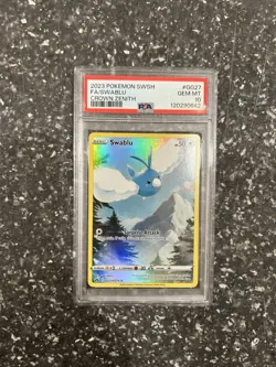 Pokemon 2023 SWSH Crown Zenith Swablu Galarian Gallery #GG27/GG70 PSA 10 - Image 1