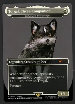 ***Borderless Torgal, Clive's Companion Promo*** MTG Final Fantasy Kid Icarus - Image 1