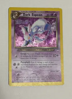 Dark Espeon Neo Destiny Pokemon 2002 Holo Rare Card 4/105 - Lightly Played - Image 3