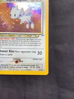 Pokemon Cards: Neo Destiny Rare Holo: Light Togetic 15/105 - Image 5