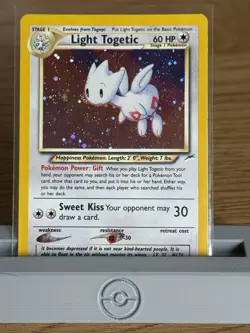 Pokemon TCG Light Togetic Neo Destiny 15/105 Holo Rare Near Mint WOTC Vintage - Image 3