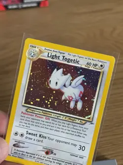 Pokemon TCG Light Togetic Neo Destiny 15/105 Holo Rare Near Mint WOTC Vintage - Image 4