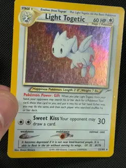 Light Togetic 15/105 HOLO Pokemon Card WOTC Neo Destiny Unlimited Holo Rare - Image 2
