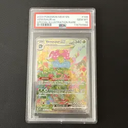 Pokemon SV 151 Venusaur EX Special Illustration Rare Card 198/165 PSA 10 - Image 1