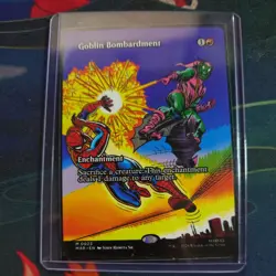 MTG Goblin Bombardment 0023 (Borderless) [Marvels Spider-Man Near Mint] - Image 3