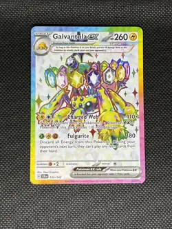 Pokemon TCG Galvantula ex - 159/142 Stellar Crown Full Art Ultra Rare + 3x Other - Image 1