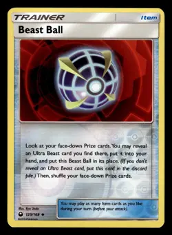 Beast Ball 125/168 Reverse Holo S&M Celestial Storm Pokemon Card - Image 1