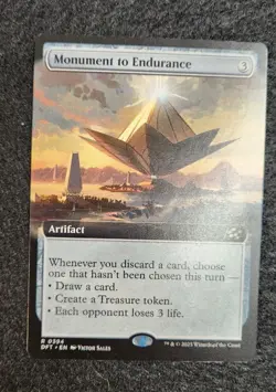 MTG Aetherdrift Monument to Endurance Borderless M/NM - Image 1
