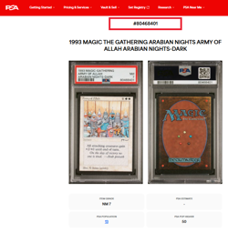 1993 MTG Magic The Gathering Arabian Nights Dark Vintage Army of Allah PSA 7 - Image 3